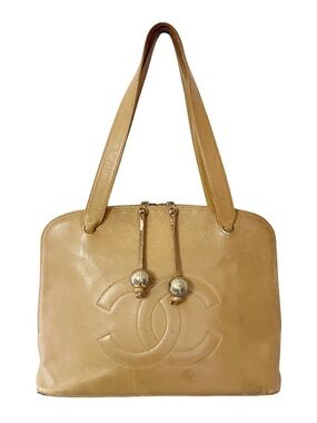 Chanel beige leather vintage for restoration AS IS